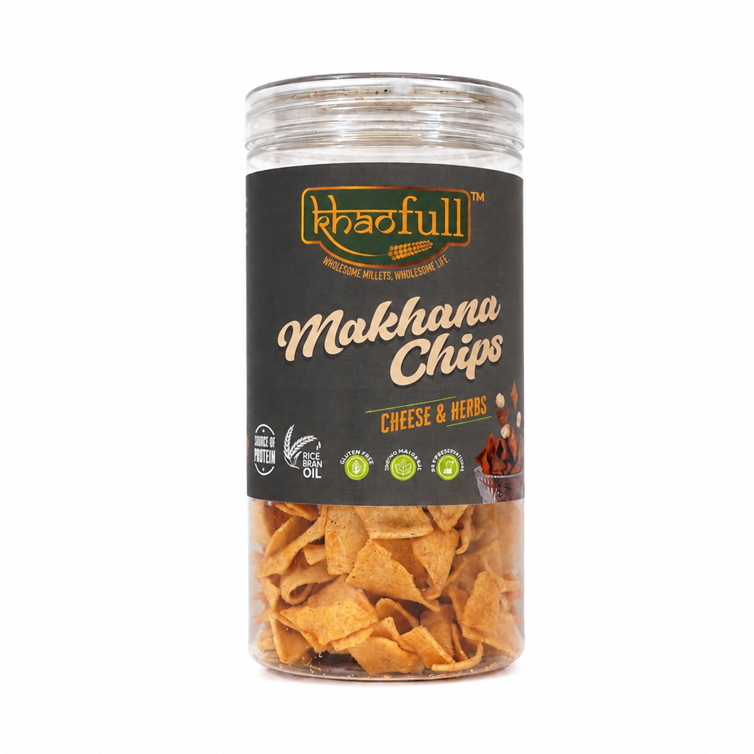 MAKHANA CHEESE & HERBS CHIPS