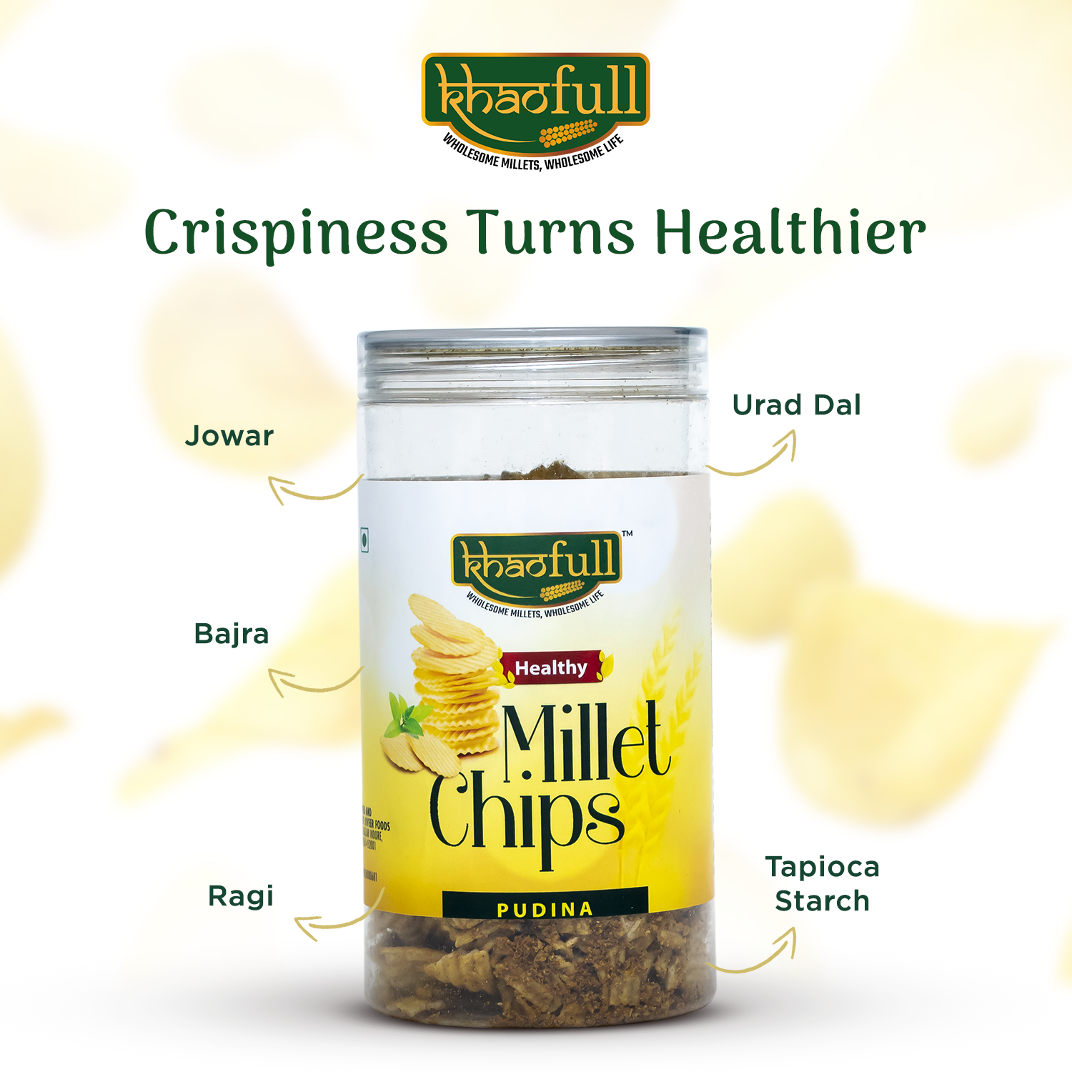 MILLET CHIPS PUDINA - Khaofull