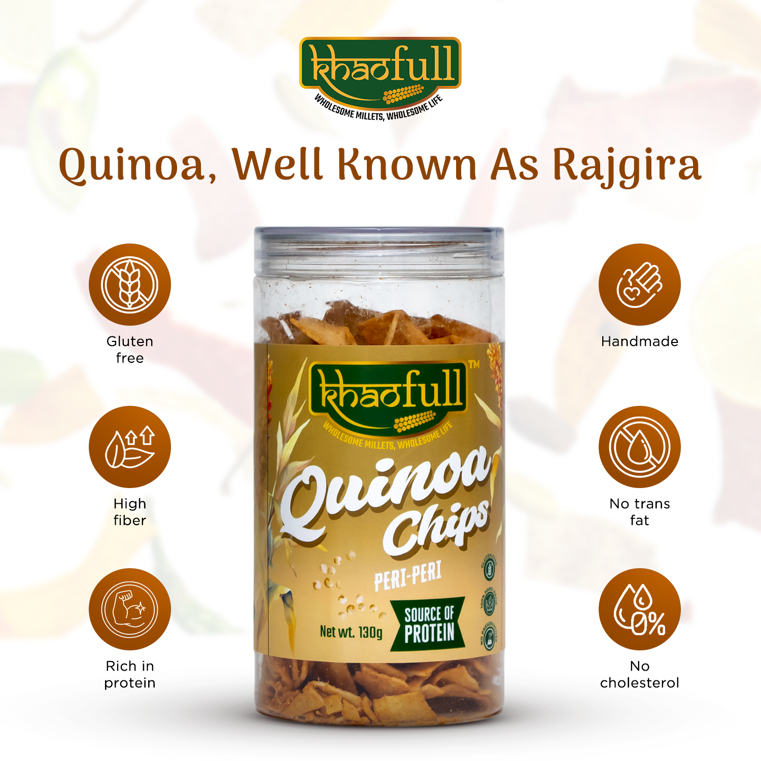 KHAOFULL QUINOA PERI-PERI CHIPS