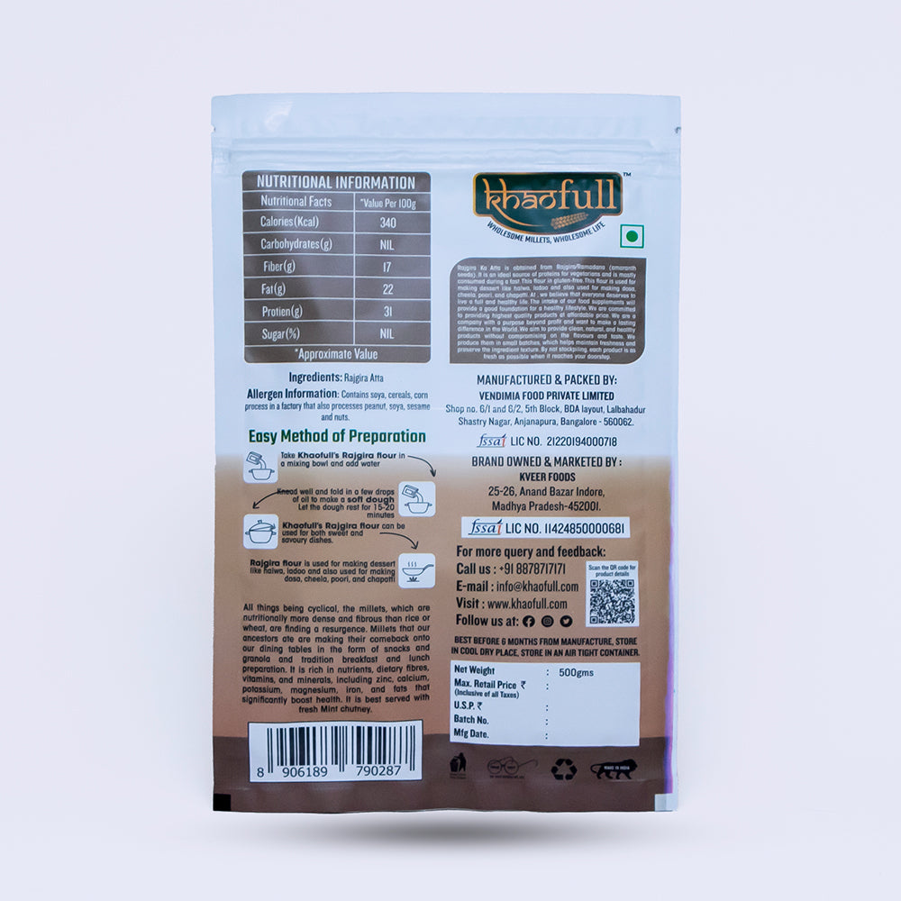 GLUTEN FREE RAJGIRA ATTA / AMARNATH FLOUR - Khaofull