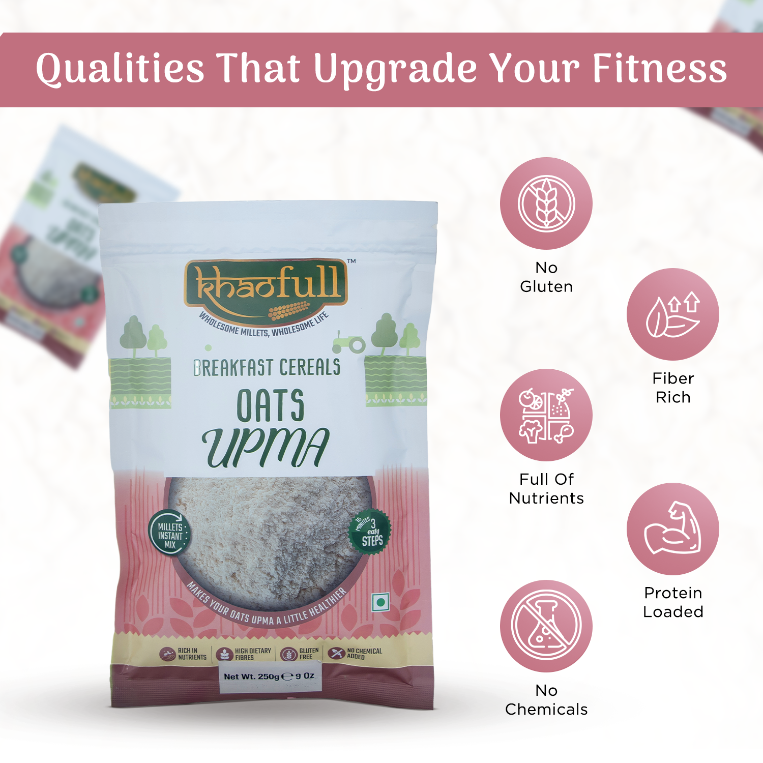 GLUTEN FREE OATS UPMA - Khaofull