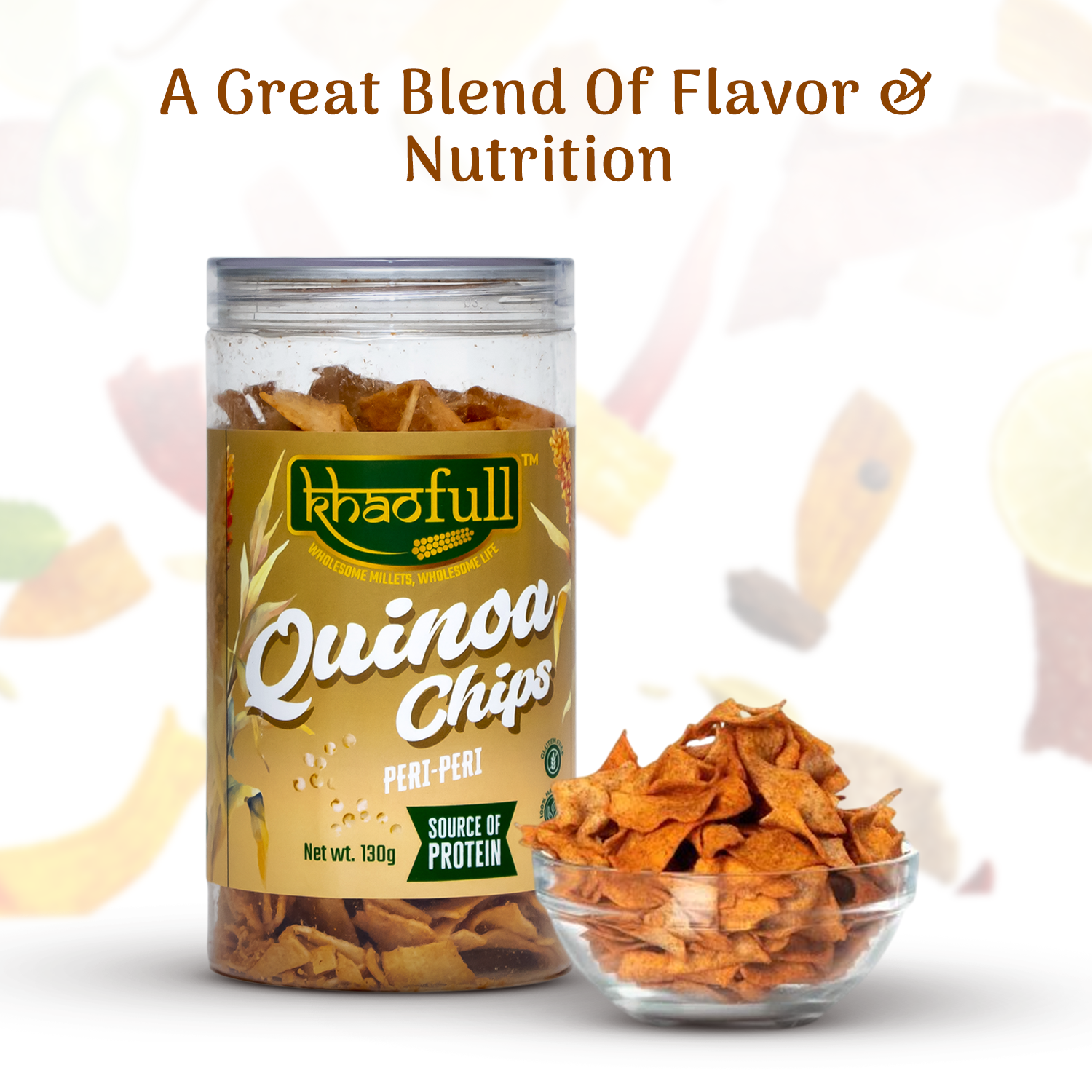 KHAOFULL QUINOA PERI-PERI CHIPS