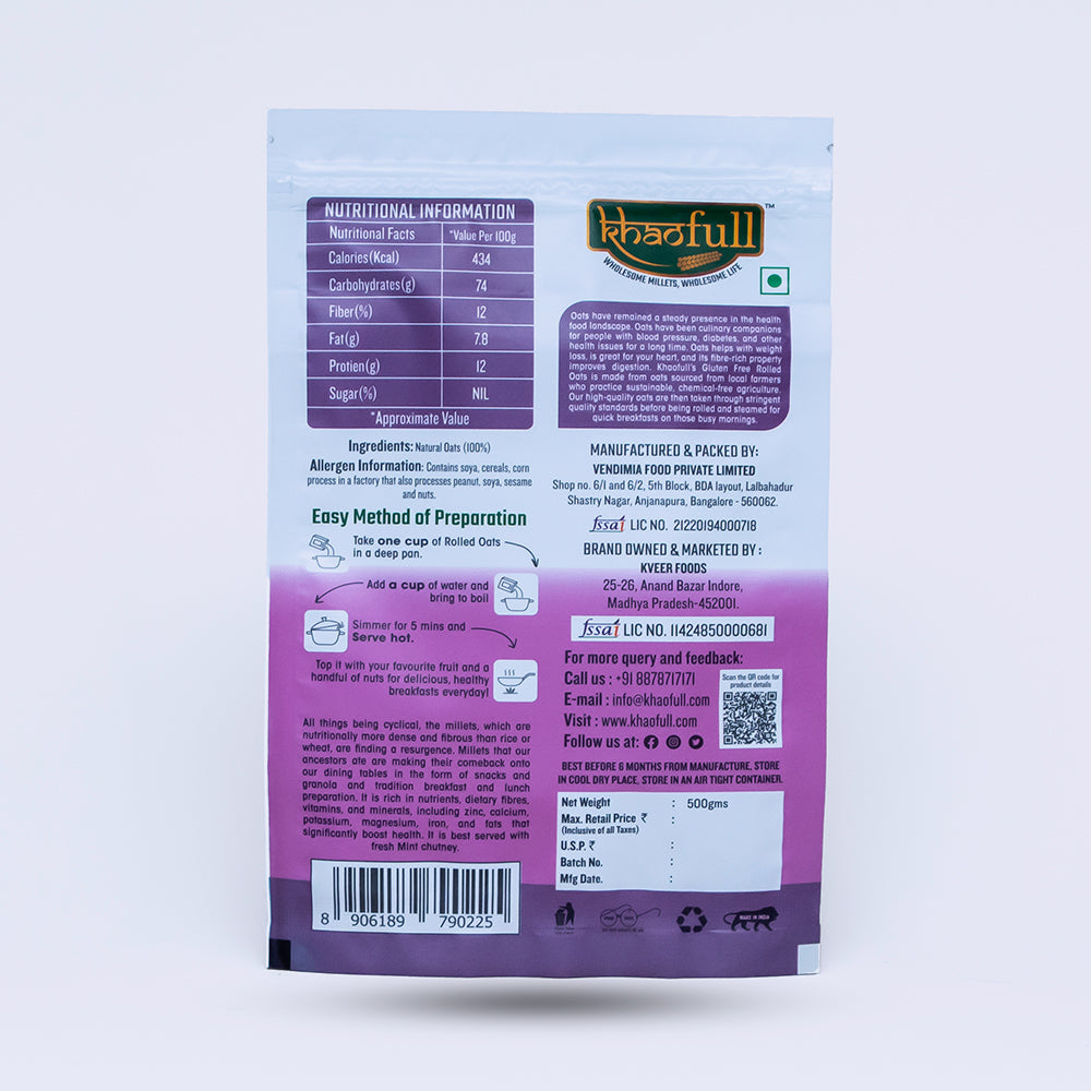 GLUTEN FREE ROLLED OATS