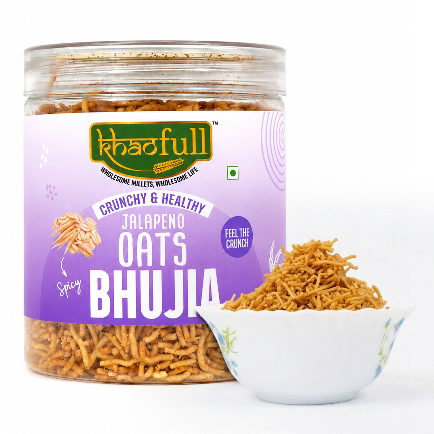 CRUNCHY JALAPENO OATS BHUJIA