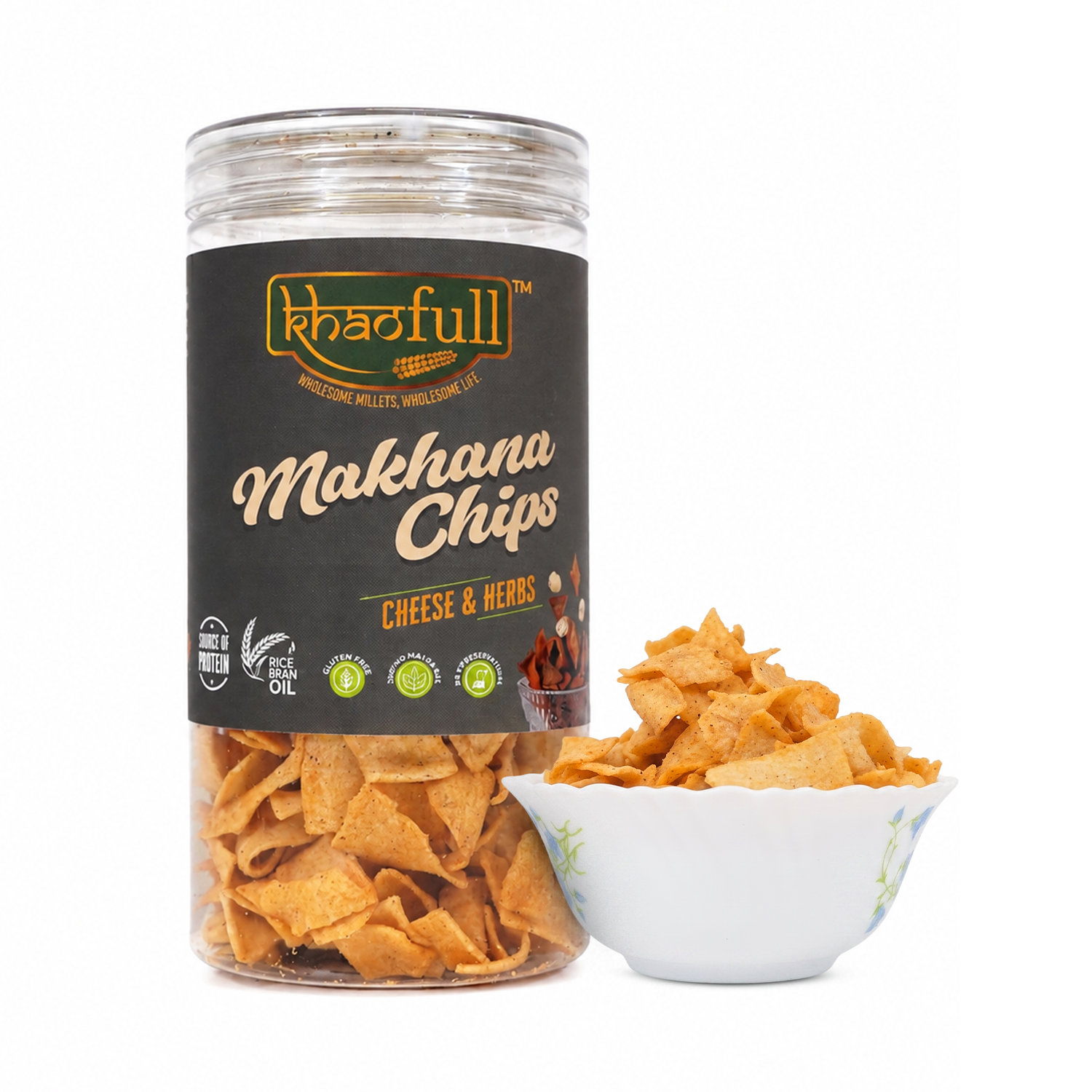 MAKHANA CHEESE & HERBS CHIPS