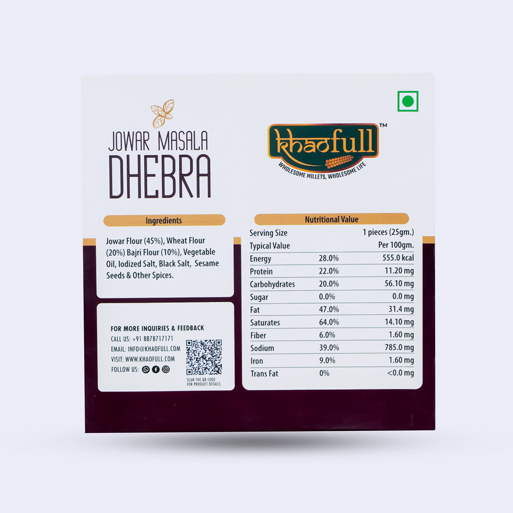 JOWAR MASALA DHEBRA - Khaofull