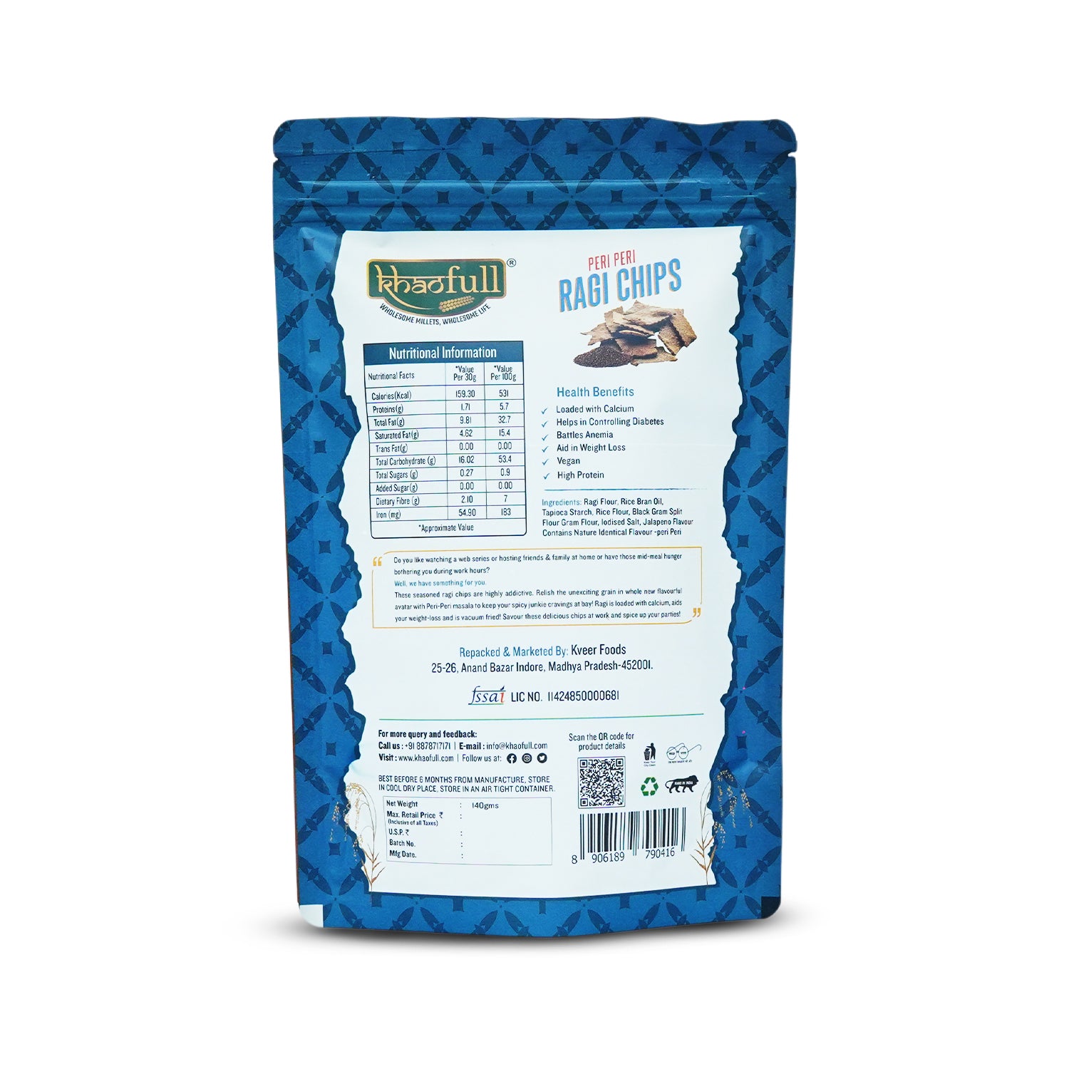 PERI PERI RAGI CHIPS