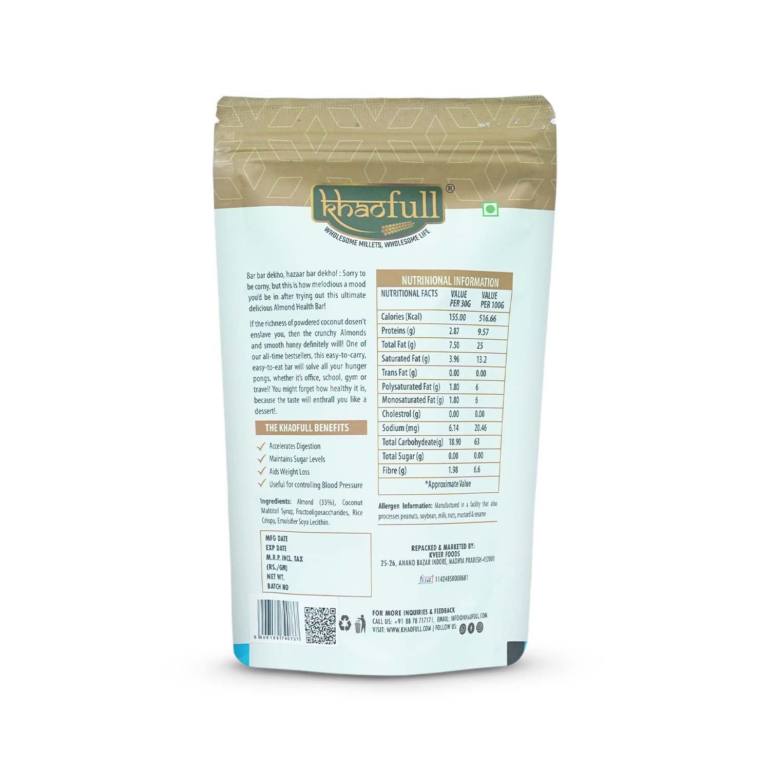 ALMOND HEALTHY BAR (Pack Of 3)