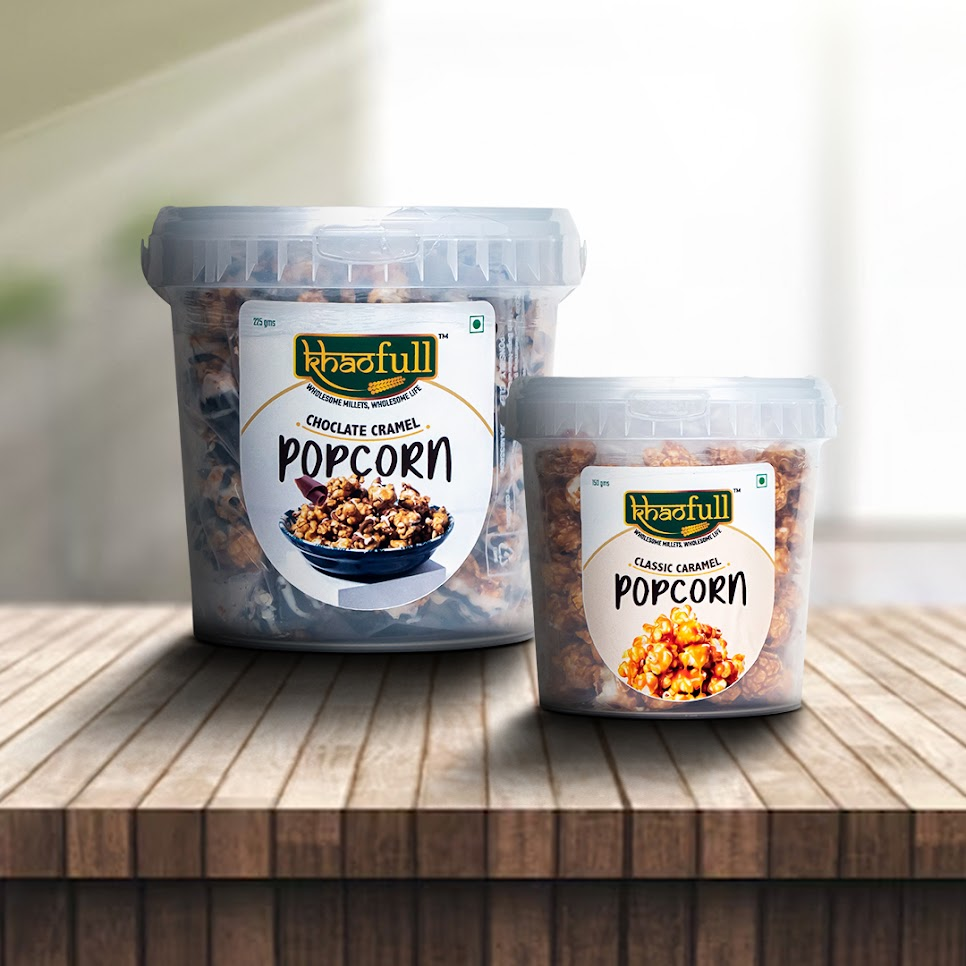 CHOCOLATE CARAMEL POPCORN BIG & CLASSIC CARAMEL POPCORN SMALL (COMBO)