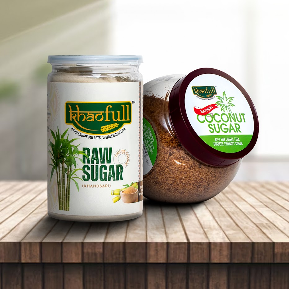 RAW SUGAR (KHANDSARI) & COCONUT SUGAR (COMBO) - Khaofull