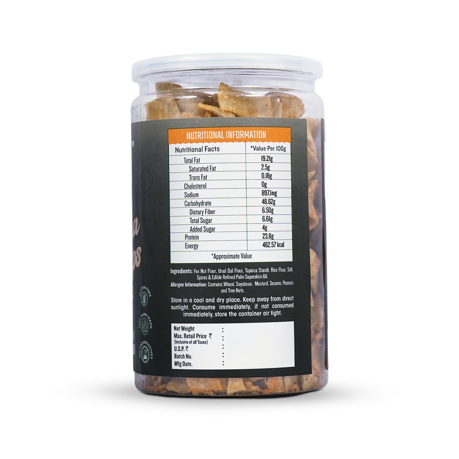MAKHANA CHEESE & HERBS CHIPS